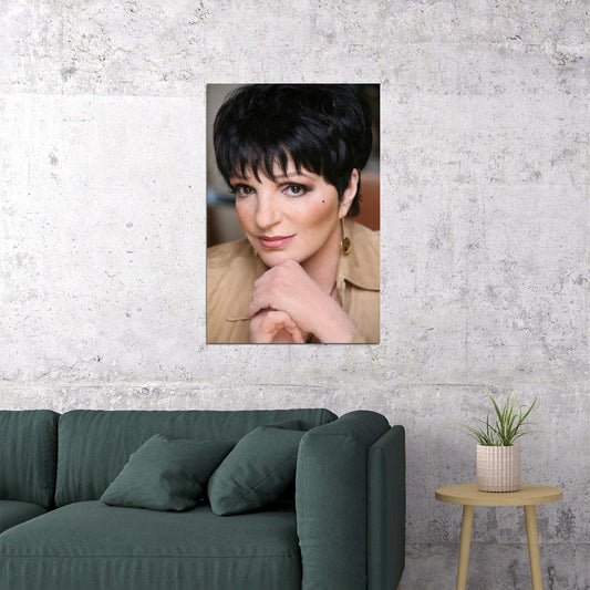 Liza Minnelli Modern Portrait Timeless Actress Hollywood Movie Legend Wall Art Print - xonomax