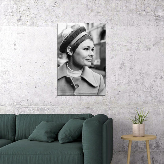 Judi Dench 1960s Iconic Photo Poster Fashion And Cinema Legend Print Actress Wall Art - xonomax