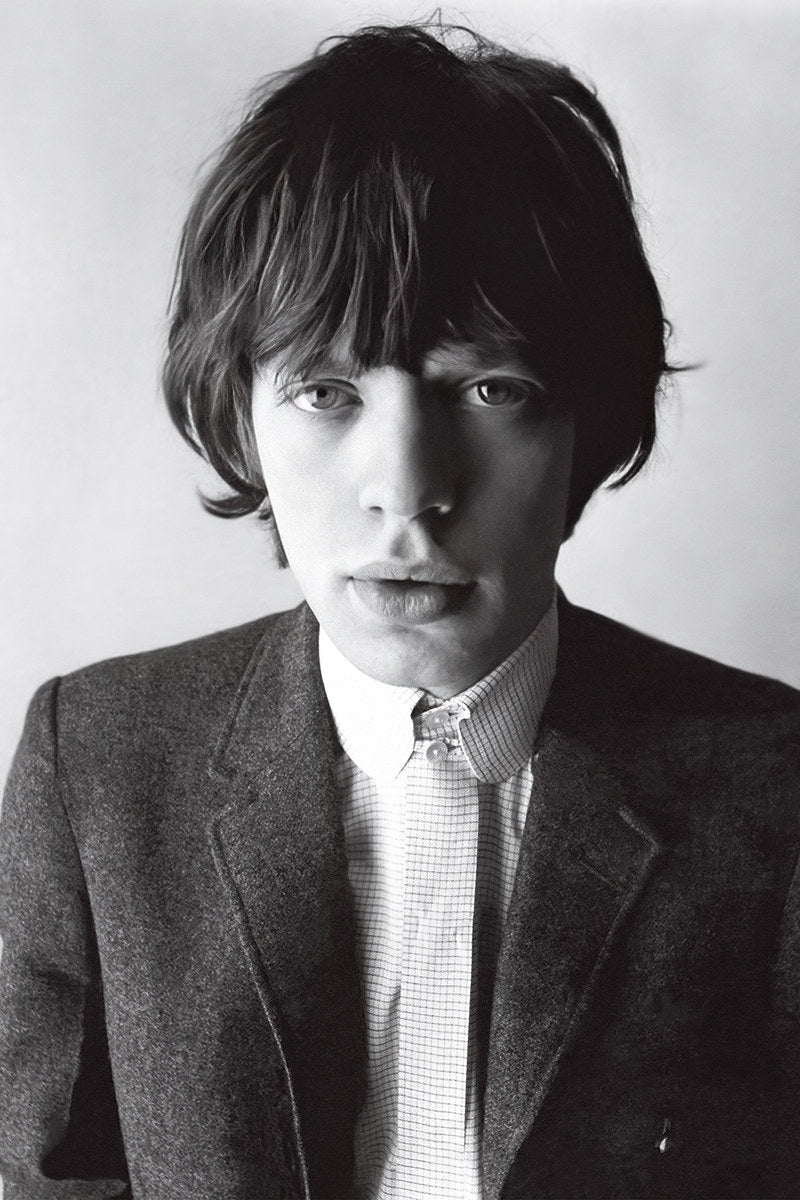Mick Jagger Young Portrait Poster Rock And Roll Music Legend Wall Art - xonomax