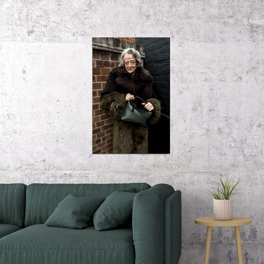 Maggie Smith Modern Portrait Photo Print Timeless British Actress Wall Art Poster - xonomax