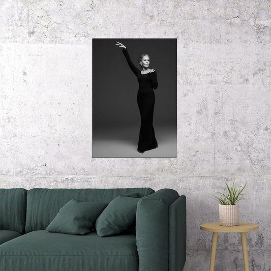 Jane Fonda Glamorous Portrait Poster Legendary Hollywood Actress Black And White Vintage Film Icon Wall Art Print Old Hollywood Aesthetic Wall Decor - xonomax