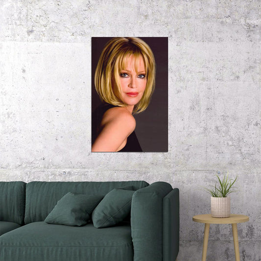 Melanie Melanie Griffith Modern Portrait Poster Iconic Actress Glamour Look Hollywood Legend Wall Art Print Old Hollywood Aesthetic Wall Decor - xonomax