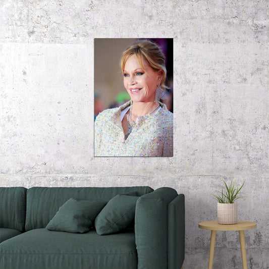 Melanie Griffith Red Carpet Poster Stunning Hollywood Actress Glamour Fashion Icon Wall Art Print Old Hollywood Aesthetic Wall Decor - xonomax