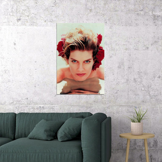 Rene Russo Glamorous Portrait Poster Stunning 1990s Hollywood Actress Vintage Fashion Icon Wall Art Print Old Hollywood Aesthetic Wall Decor - xonomax