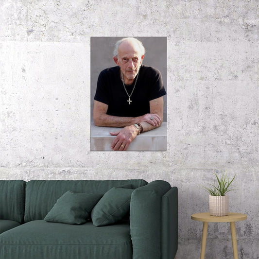 Christopher Lloyd Modern Portrait Poster Legendary Actor Recent Photo Classic Hollywood Icon Wall Art Print Old Hollywood Aesthetic Wall Decor - xonomax