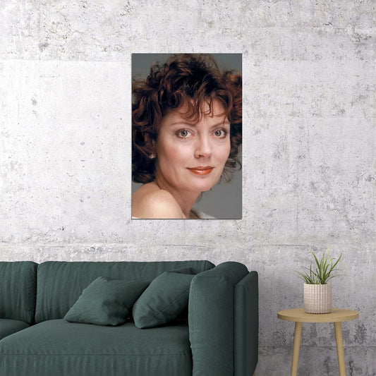 Susan Sarandon Glamorous Portrait Poster Legendary Actress 1980s Classic Hollywood Film Star Wall Art Print Old Hollywood Aesthetic Wall Decor - xonomax
