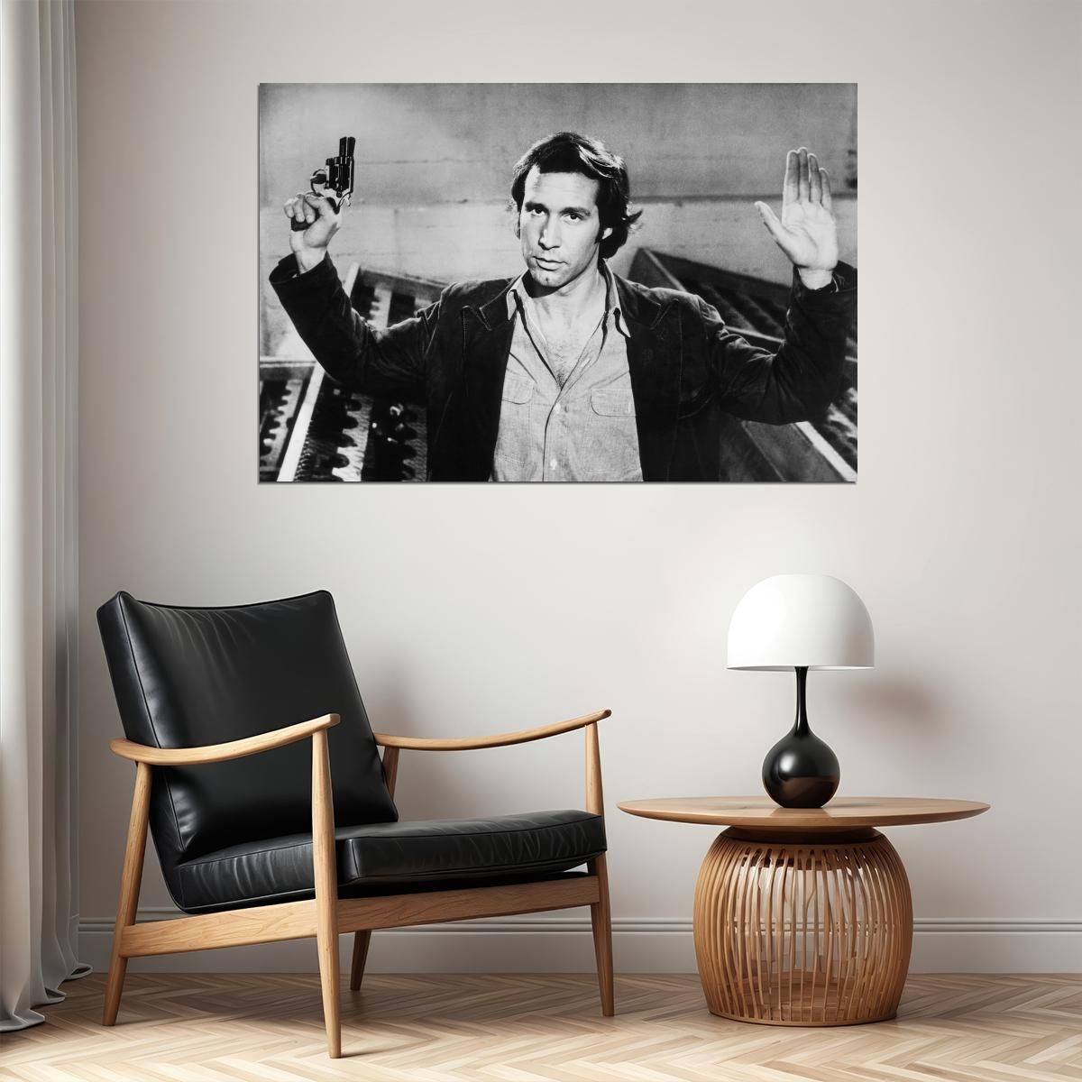 Chevy Chase Fletch Movie Poster 1985 Iconic Comedy Film Character Classic Hollywood Actor Wall Art Print Old Hollywood Aesthetic Wall Decor - xonomax