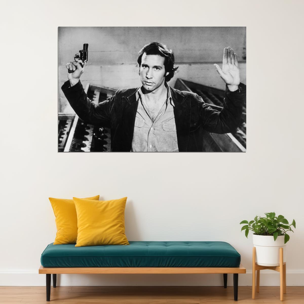 Chevy Chase Fletch Movie Poster 1985 Iconic Comedy Film Character Classic Hollywood Actor Wall Art Print Old Hollywood Aesthetic Wall Decor - xonomax