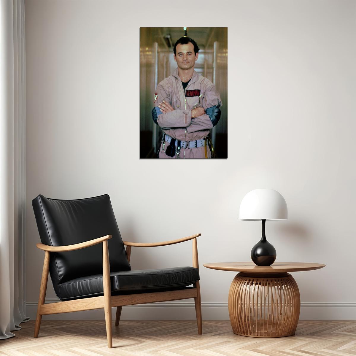 Bill Murray Ghostbusters Movie Poster 1984 Iconic Sci-Fi Comedy Film Venkman Print Hollywood Legend Wall Art Old Hollywood Aesthetic Wall Decor - xonomax