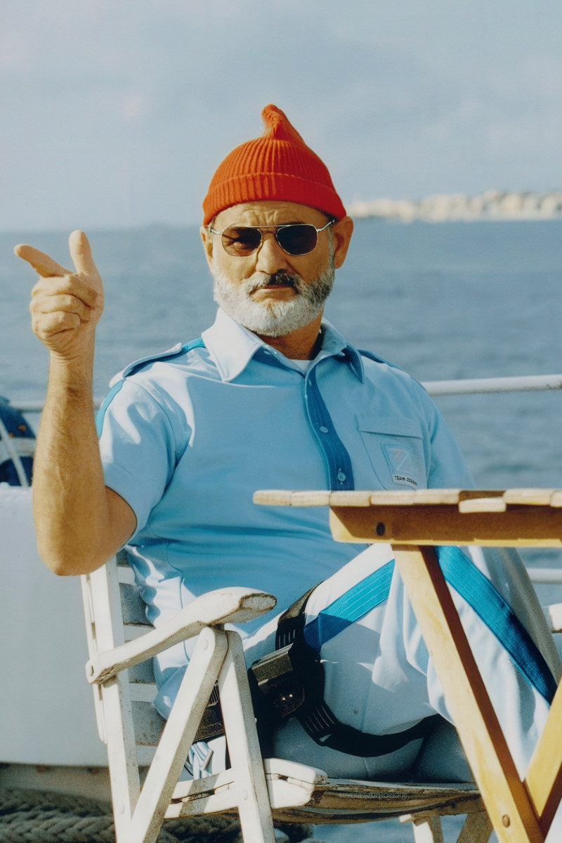 Bill Murray The Life Aquatic with Steve Zissou Poster 2004 Iconic Comedy Film Classic Hollywood Actor Wall Art Print Old Hollywood Aesthetic Wall Decor - xonomax