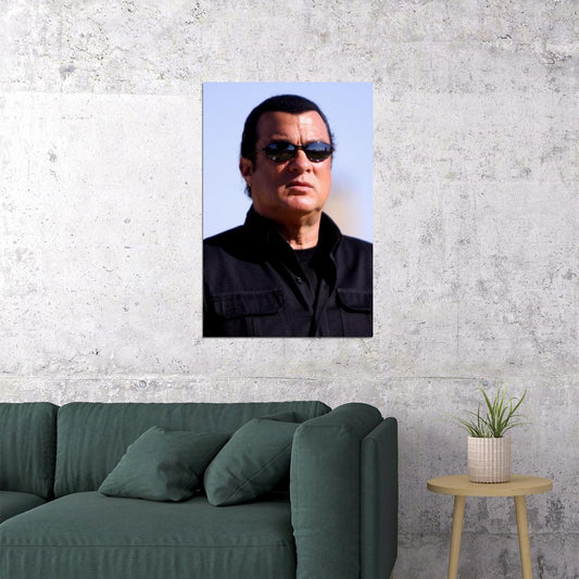 Steven Seagal Modern Portrait Poster Legendary Action Star Recent Photo Hollywood Martial Arts Icon Wall Art Print Old Hollywood Aesthetic Wall Decor - xonomax