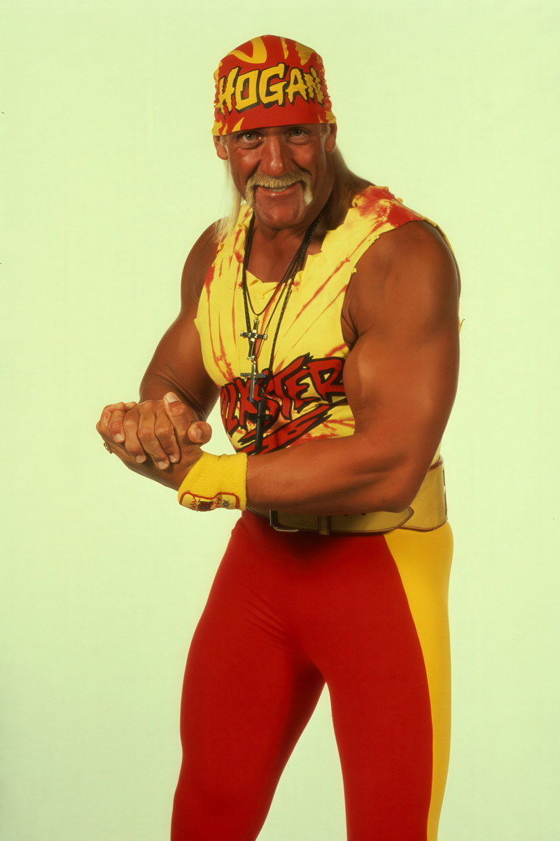 Hulk Hogan 1980s Wrestling Portrait Poster Iconic Wrestler Classic Bodybuilder Champion Wall Art Print Old Hollywood Aesthetic Wall Decor