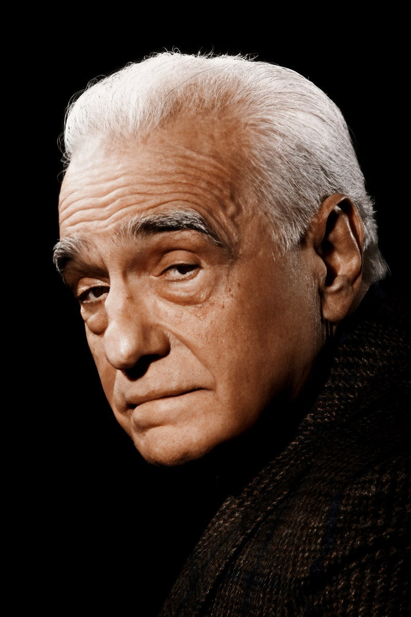 Martin Scorsese Black And White Portrait Poster Iconic Hollywood Director Classic Cinematic Vision Wall Art Print Old Hollywood Aesthetic Wall Decor - xonomax