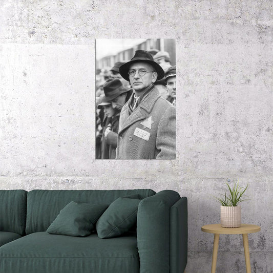 Ben Kingsley Schindler's List Movie Poster 1993 Iconic Holocaust Drama Character Black And White Wall Art Print Old Hollywood Aesthetic Wall Decor - xonomax