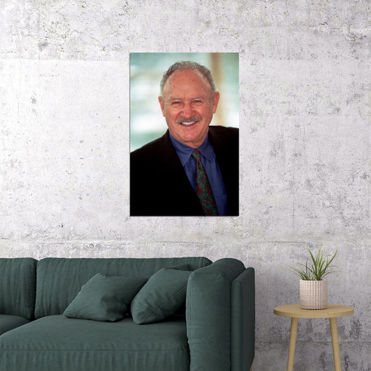Gene Hackman Modern Portrait Poster Legendary Actor Recent Photo Classic Hollywood Film Icon Wall Art Print Old Hollywood Aesthetic Wall Decor - xonomax