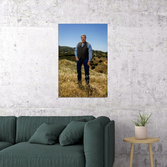 Tom Selleck Scenic Landscape Poster Hollywood Actor Cowboy Style Iconic Western Star Wall Art Print Old Hollywood Aesthetic Wall Decor - xonomax