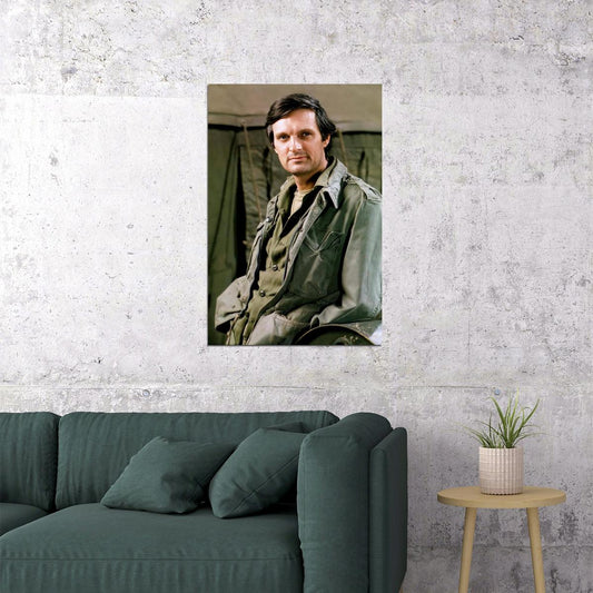 Alan Alda M*A*S*H MASH Movie Set Poster 1970s TV Show Actor Iconic Classic Television Star Wall Art Print Old Hollywood Aesthetic Wall Decor - xonomax