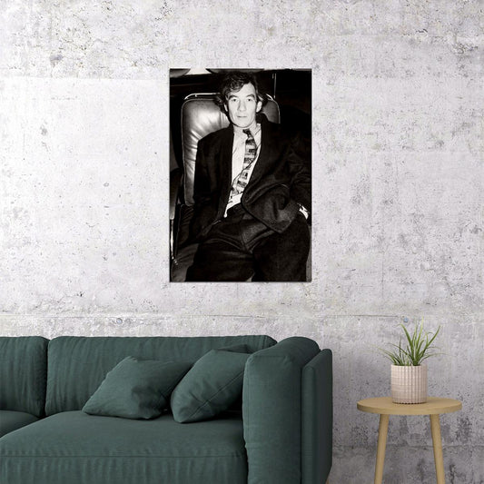 Ian McKellen 1970s Photo Poster Legendary British Actor Black And White Vintage Wall Art Print Old Hollywood Aesthetic Wall Decor - xonomax
