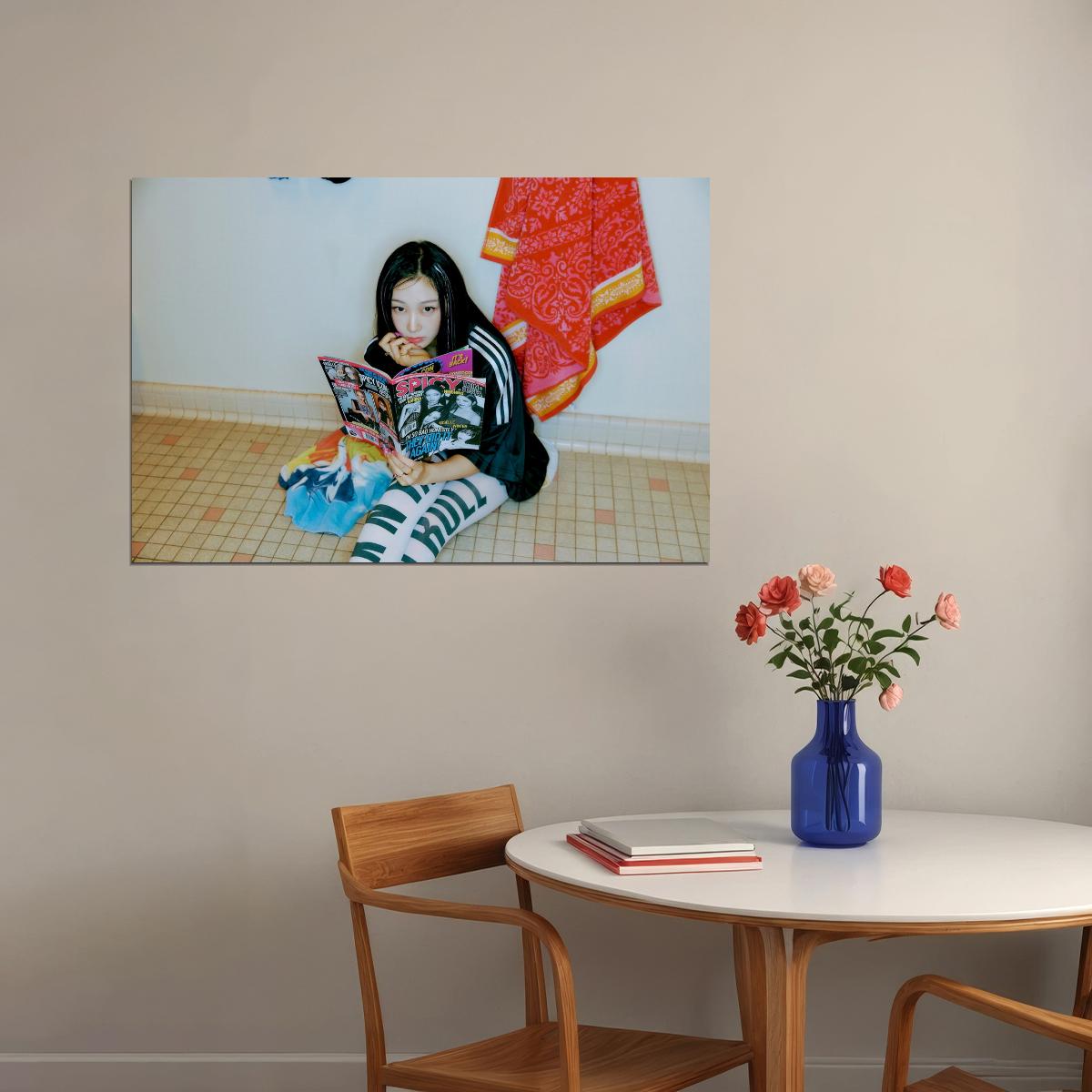 aespa Giselle Spicy Concept Photo Music Poster Wall Art K-pop Idol Print Y2K Aesthetic Vibrant Fashion Trendy Room Decor For Fans - xonomax