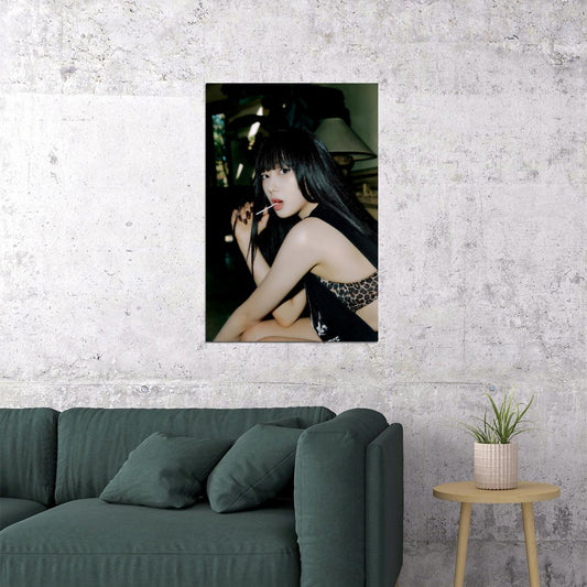 aespa Giselle Spicy Concept Photo K-pop Music Poster Y2K Aesthetic Summer Street Style Female Idol Fashion Print Viral Girl Group Wall Art - xonomax