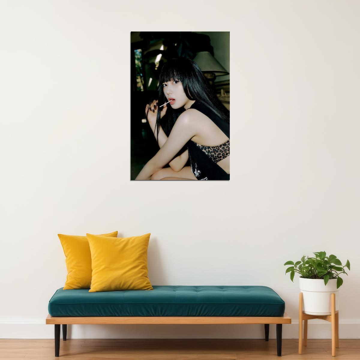 aespa Giselle Spicy Concept Photo K-pop Music Poster Y2K Aesthetic Summer Street Style Female Idol Fashion Print Viral Girl Group Wall Art - xonomax