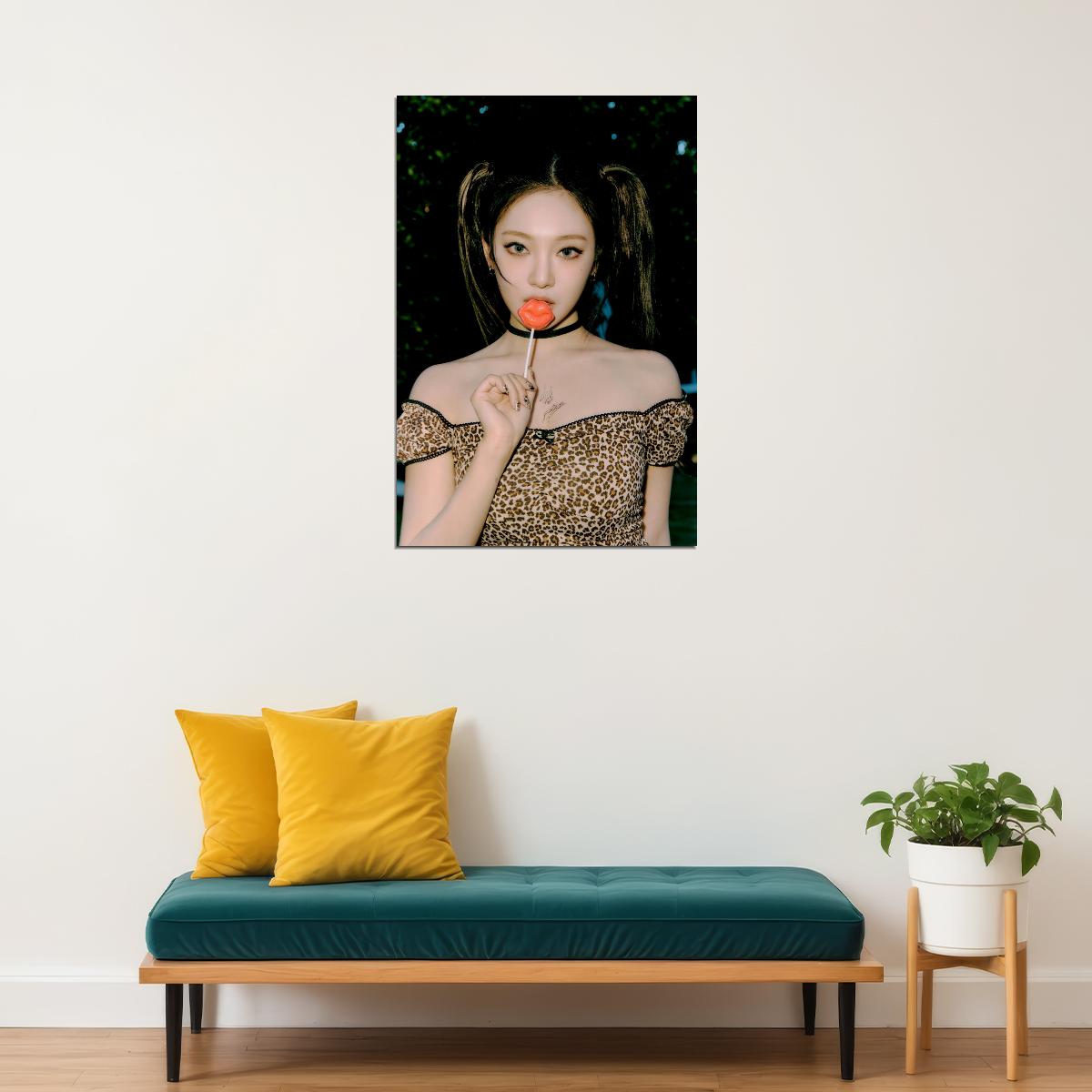 Ningning from aespa Spicy Concept Photo Music Poster Wall Art Print K-pop Aesthetic Vibrant Fashion Trendy Room Decoration For Fans - xonomax