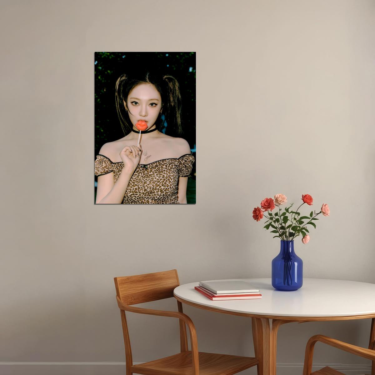 Ningning from aespa Spicy Concept Photo Music Poster Wall Art Print K-pop Aesthetic Vibrant Fashion Trendy Room Decoration For Fans - xonomax