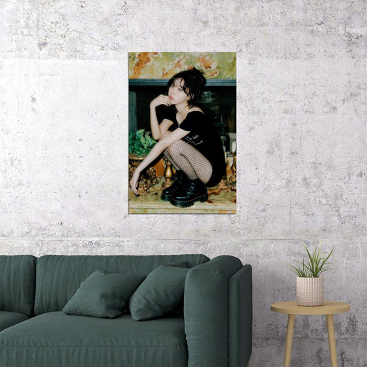 aespa Winter Spicy Concept Photo Music Poster Wall Art K-pop Idol Print Vibrant Y2K Aesthetic Modern Fashion Trendy Room Decoration - xonomax