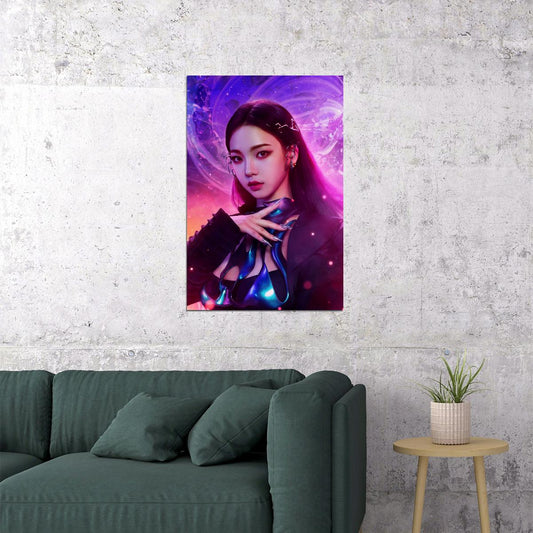 aespa Karina Next Level Album Teaser Photo K-pop Music Poster Futuristic Aesthetic Female Idol Fashion Print Trendy Girl Group Wall Art - xonomax