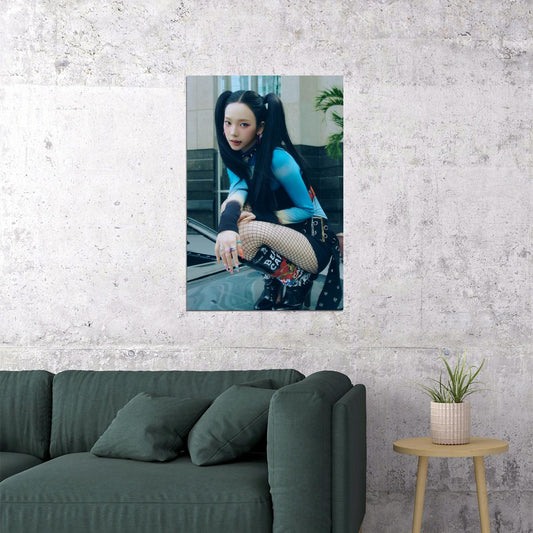 aespa Karina Supernova MV Teaser Photos Armageddon K-pop Music Poster Futuristic Aesthetic Female Idol Fashion Print Viral Girl Group Wall Art - xonomax