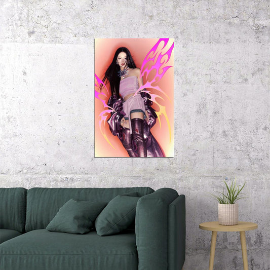 aespa Ningning Supernova MV Teaser Photos Armageddon K-pop Music Poster Y2K Futuristic Style Aesthetic Female Idol Fashion Print Trendy Girl Group Wall Art - xonomax