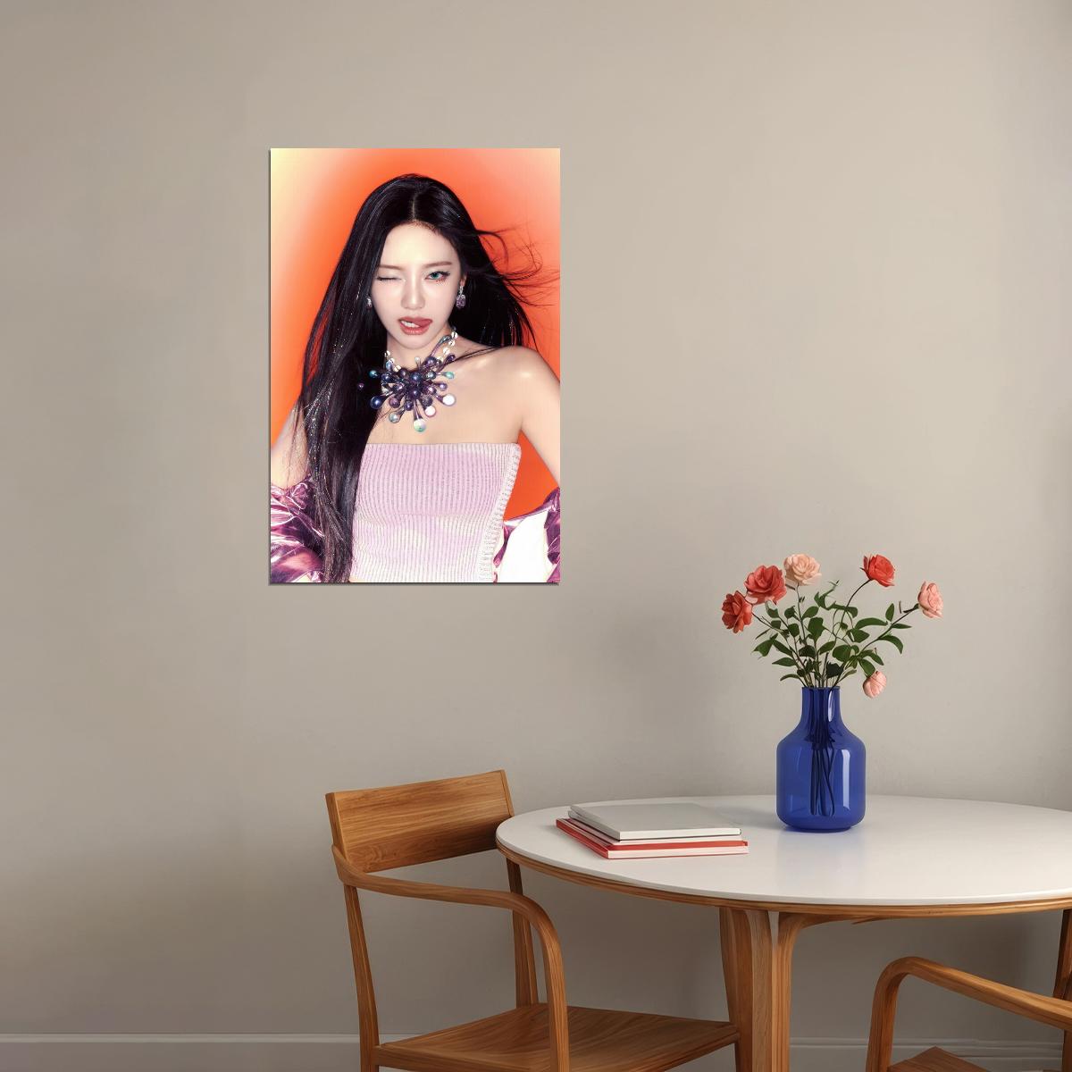 aespa Ningning Supernova MV Teaser Photos Armageddon K-pop Music Poster Bold Neon Aesthetic Female Idol Fashion Print Viral Girl Group Wall Art