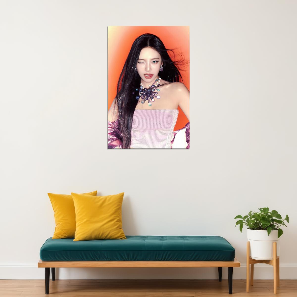 aespa Ningning Supernova MV Teaser Photos Armageddon K-pop Music Poster Bold Neon Aesthetic Female Idol Fashion Print Viral Girl Group Wall Art