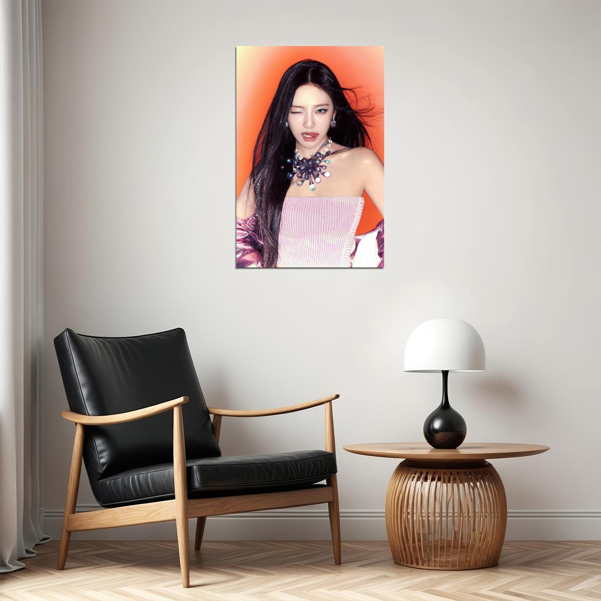 aespa Ningning Supernova MV Teaser Photos Armageddon K-pop Music Poster Bold Neon Aesthetic Female Idol Fashion Print Viral Girl Group Wall Art
