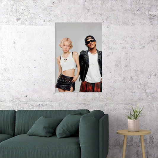 Blackpink ROSE APT Music Poster Pre Release Single Concept Teasers KPop Aesthetic K-pop Female Girl Group Wall Art Print - xonomax