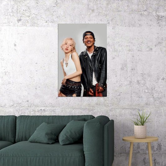 Blackpink ROSE APT Music Poster Pre Release Single Concept Teasers KPop Aesthetic K-pop Female Girl Group Wall Art Print - xonomax