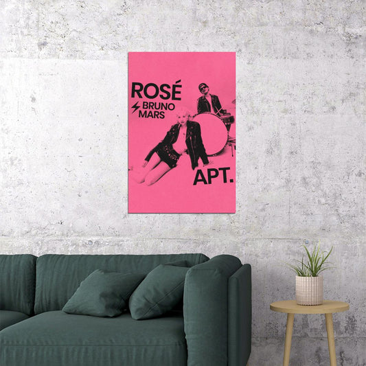 Blackpink ROSE APT Music Poster Pre Release Single Concept Teasers KPop Aesthetic K-pop Female Girl Group Wall Art Print - xonomax