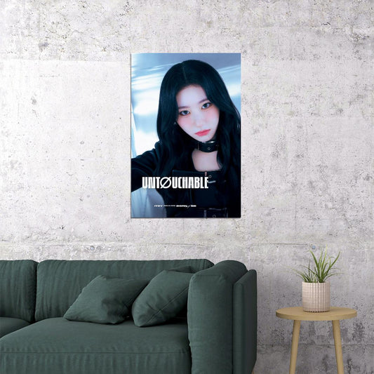 ITZY Chaeryeong BORN TO BE Concept Photo K-pop Music Poster Dark Aesthetic Female Badass Idol Fashion Print Trendy Girl Group Wall Art - xonomax