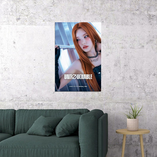 ITZY Yeji BORN TO BE Concept Photo K-pop Music Poster Grunge Aesthetic Female Edgy Idol Fashion Print Trendy Girl Group Wall Art - xonomax