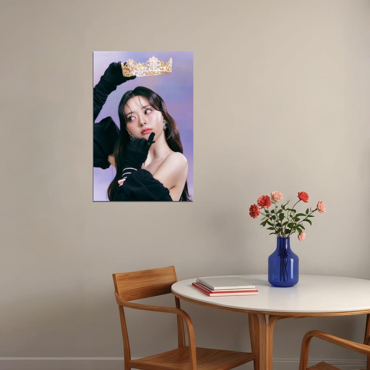 ITZY Yuna CHECKMATE Concept Photo K-pop Music Poster Dreamy Royal Aesthetic Elegant Female Korean Idol Fashion Print Trendy Girl Group Wall Art