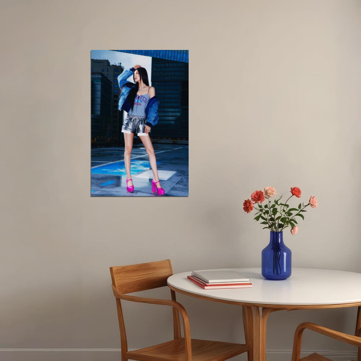 ITZY Yeji GOLD Concept Photo Viral K-pop Music Poster Streetwear Aesthetic Female Korean Idol Fashion Print Trendy Girl Group Wall Art