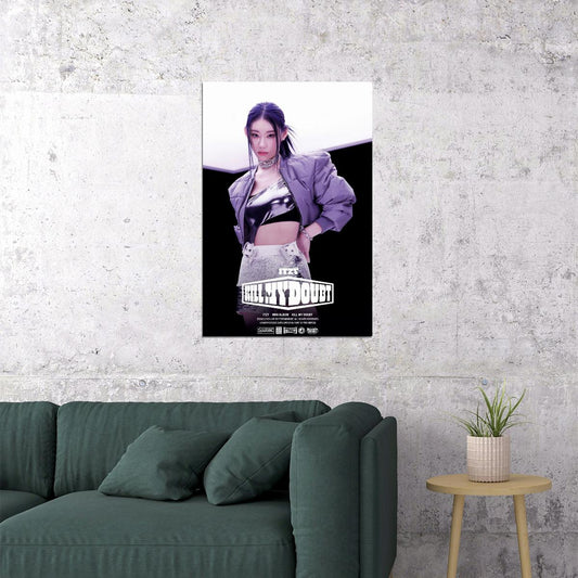 ITZY Chaeryeong KILL MY DOUBT Concept Photo K-pop Music Poster Gym Aesthetic Female Korean Idol Fashion Print Trendy Girl Group Wall Art - xonomax