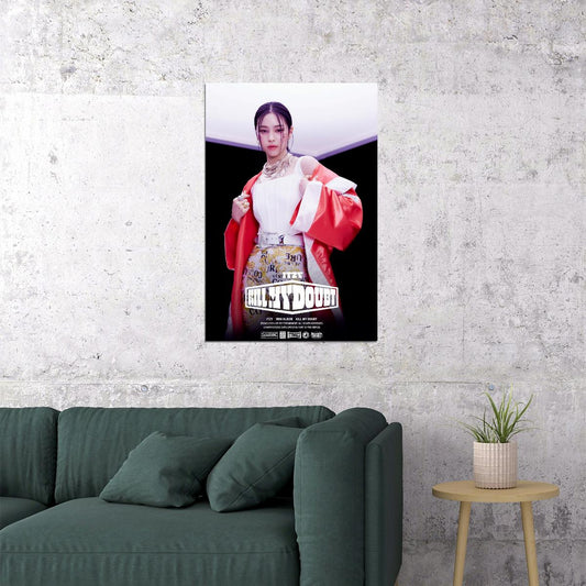 ITZY Ryujin KILL MY DOUBT Concept Photo K-pop Music Poster Gym Aesthetic Female Korean Idol Fashion Print Trendy Girl Group Wall Art - xonomax