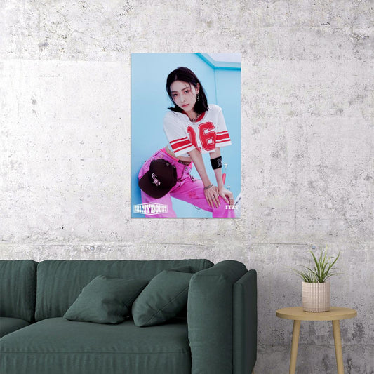 ITZY Ryujin KILL MY DOUBT Concept Photo K-pop Music Poster Gym Aesthetic Female Korean Idol Fashion Print Trendy Girl Group Wall Art - xonomax