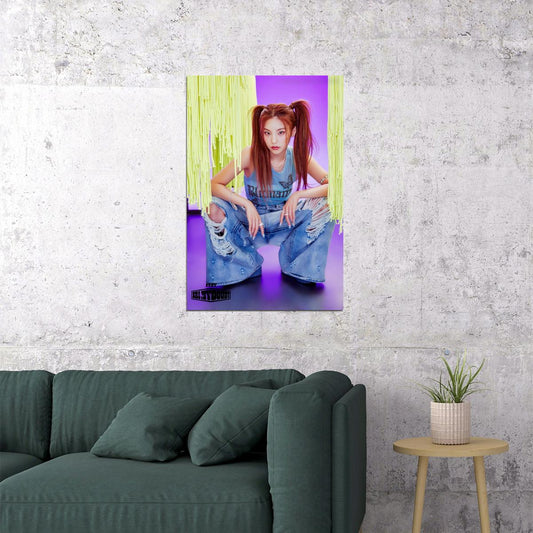 ITZY Yeji KILL MY DOUBT Concept Photo K-pop Music Poster Gym Aesthetic Female Korean Idol Fashion Print Trendy Girl Group Wall Art - xonomax