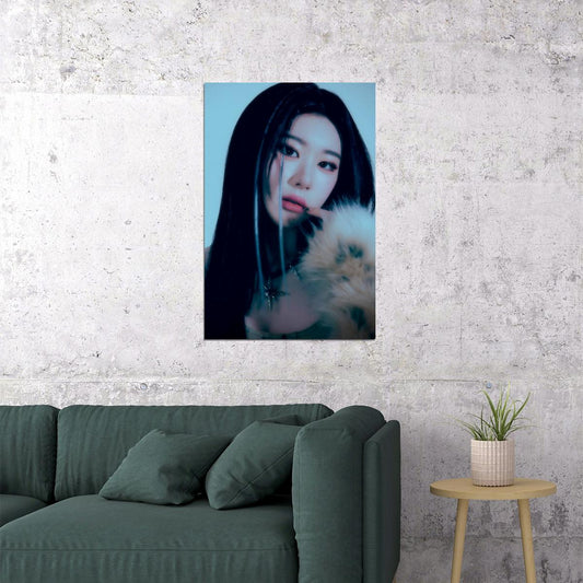 ITZY Chaeryeong Mr. Vampire Concept Photo K-pop Music Poster Dark Glamour Aesthetic Mysterious Female Korean Idol Fashion Print Trendy Girl Group Wall Art - xonomax