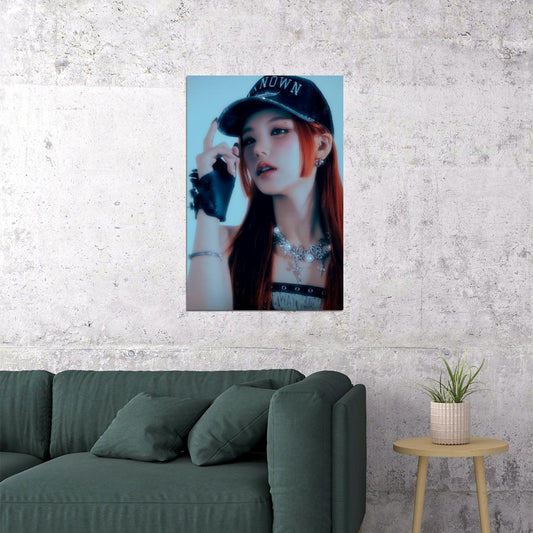 ITZY Yeji Mr. Vampire Concept Photo K-pop Music Poster Dark Glamour Aesthetic Mysterious Female Korean Idol Fashion Print Trendy Girl Group Wall Art - xonomax