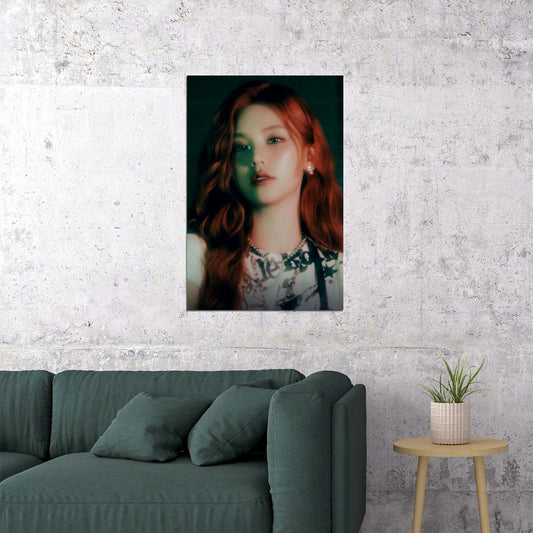 ITZY Yeji Mr. Vampire Concept Photo K-pop Music Poster Dark Glamour Aesthetic Mysterious Female Korean Idol Fashion Print Trendy Girl Group Wall Art - xonomax