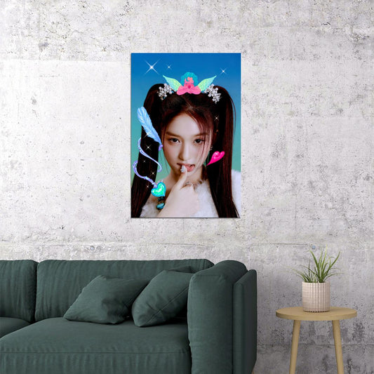 IVE Leeseo LOVE DIVE Album Concept Photo K-pop Music Poster Y2K Dreamy Aesthetic Coquette Female Korean Idol Fashion Print Trendy Girl Group Wall Art - xonomax