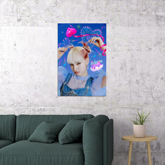 IVE Liz LOVE DIVE Album Concept Photo K-pop Music Poster Y2K McBling Aesthetic Coquette Female Korean Idol Fashion Print Trendy Girl Group Wall Art - xonomax